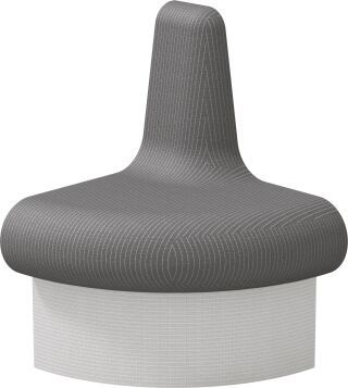 wedi Sanoasa Comoda Bank Abschlussel. links Eckenradius 600mm 700x600x620mm