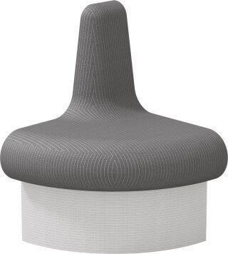 wedi Sanoasa Comoda Bank Abschlussel. rechts Eckenradius 600mm 700x600x620mm