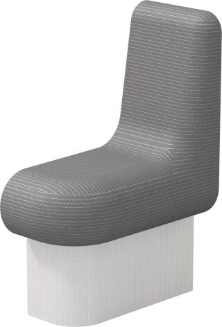 wedi Sanoasa Comoda Bank Abschlussel. links Eckenradius 200mm 600x300x620mm