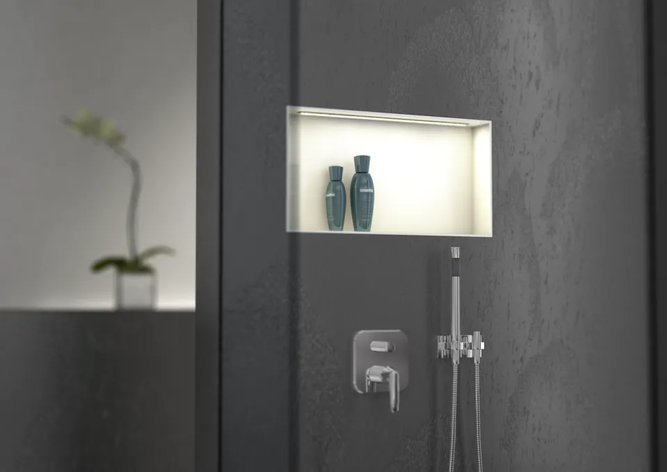 wedi Sanwell Top LED 30/60 Pure Weiß 630x330x97mm