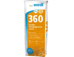 wedi 360 Flexibler Mittelbettmörtel schnell