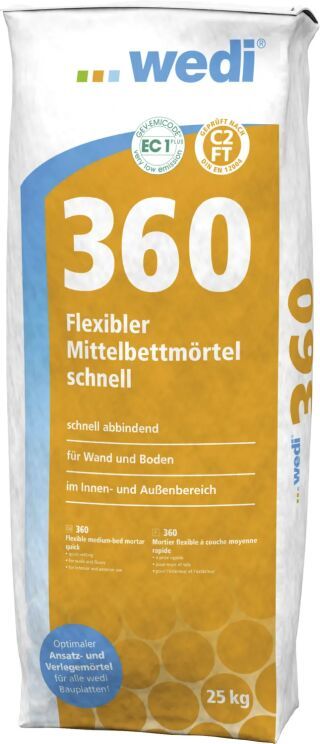 wedi 360 Flexibler Mittelbettmörtel