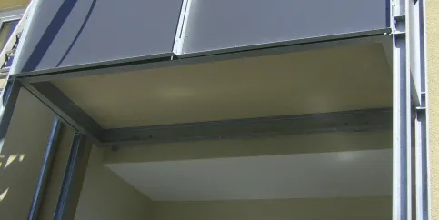 Balkonerweiterung von unten