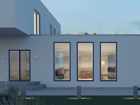 bluEvolution82_straight – das Aluminium-Hybrid-Fenster für große Formate