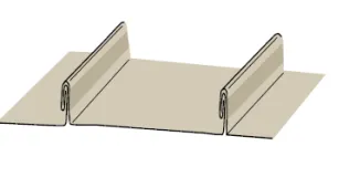 Beispiel Verkleidung mit Stehfalzsystem