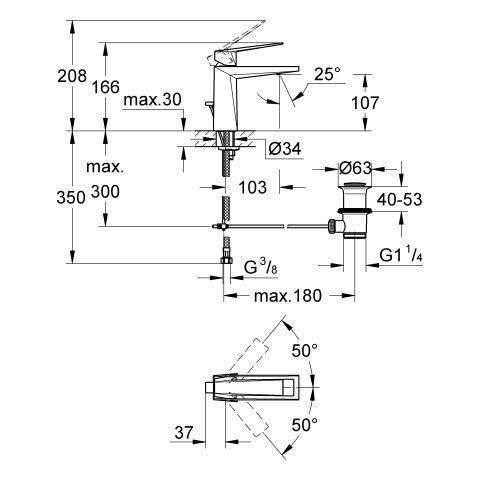 GROHE Allure Brilliant EH-WT-Batterie