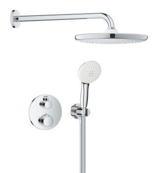 Grohtherm UP-Duschsystem rund für Duschrahmen
