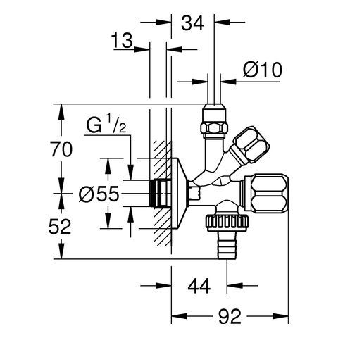 GROHE Kombi-Eckventil