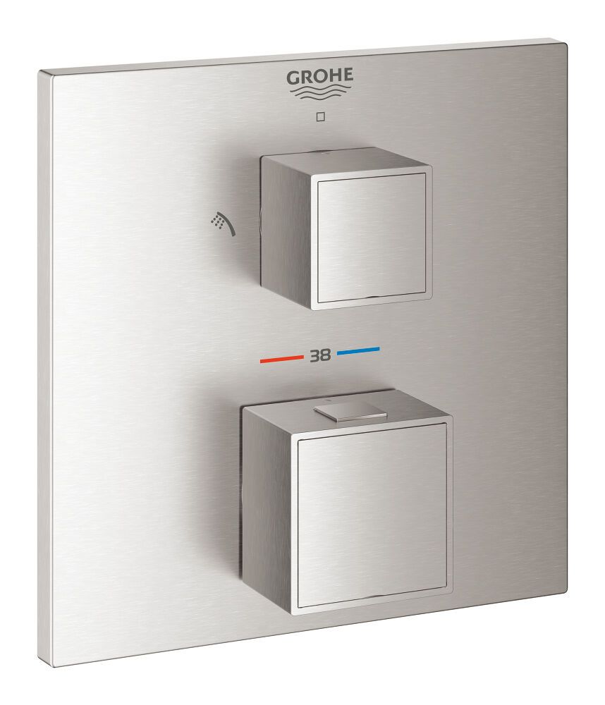 Grohtherm Cube Thermostat-Brausebatterie FMS Grohtherm Cube Thermostat-Brausebatterie FMS