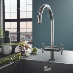 GROHE Atrio Waschtischarmatur mit Kreuzgriffen