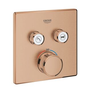GROHE Thermostat Grohtherm SmartControl 29124 eckig FMS 2 ASV warm sunset geb.