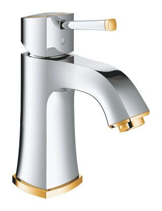 GROHE EH-Waschtischbatterie Grandera 24370 M-Size glatter Körper chrom/gold