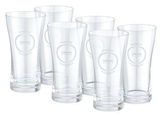 GROHE Wassergläser GROHE Blue 40437 6 Kristallgläser mit GROHE Blue Dekor