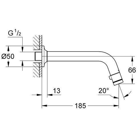 GROHE Universal WT-Wandauslaufventil