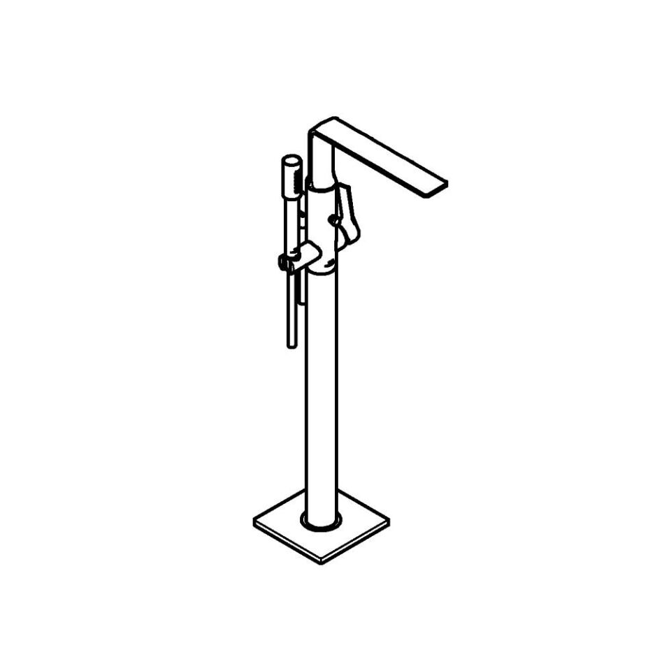 GROHE Allure EH-Wannenbatterie Bodenmontage FMS