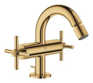 GROHE 2-Griff-Bidetbatterie Atrio 24353 Kreuz-Griff cool sunrise