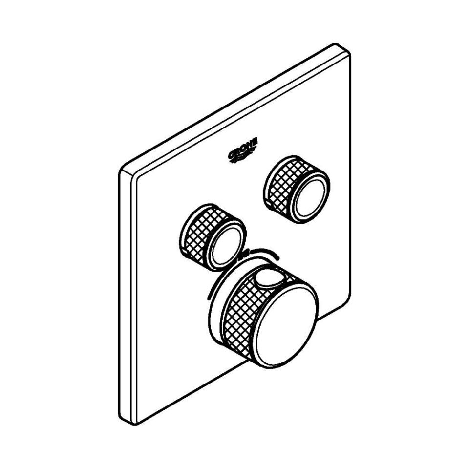 Grohtherm SmartControl Thermostat eckig FMS