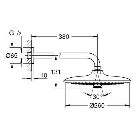 GROHE Euphoria 260 Kopfbrauseset