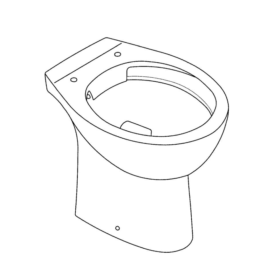 GROHE Bau Keramik Stand-Tiefspül-WC