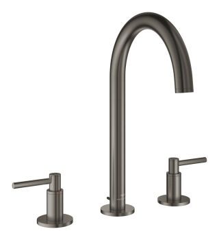 GROHE 3-Loch-WT-Batterie Atrio 20649 Rohrauslauf Hebelgr. hard graphite geb.
