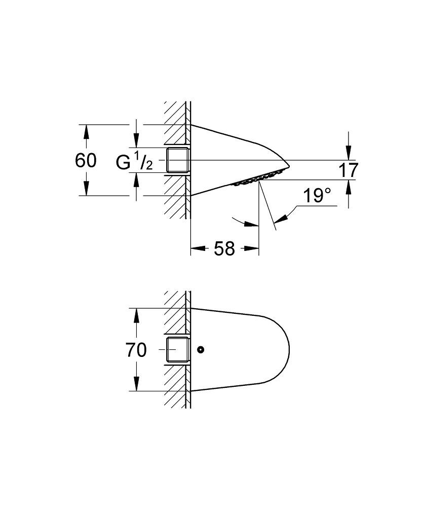 GROHE Relexa 70 Sportkopfbrause
