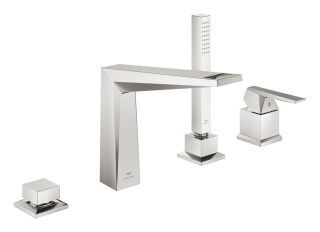 GROHE 4L-Wannenkomb. Allure Brilliant PC 29523 Griff Rändelstruktur supersteel