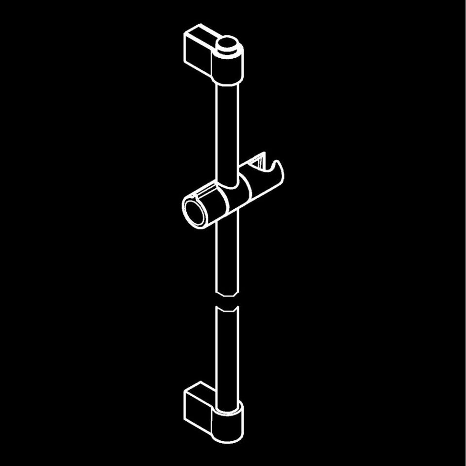 GROHE Brausestange Tempesta 27524_1 900mm matt black