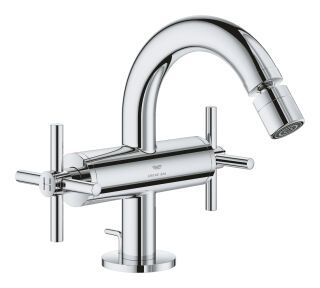GROHE 2-Griff-Bidetbatterie Atrio 24353 Kreuz-Griff chrom