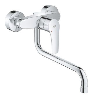 GROHE Einhand-SPT-Batterie Eurosmart 32224_3 Wandmontage Ausld. 277mm chrom