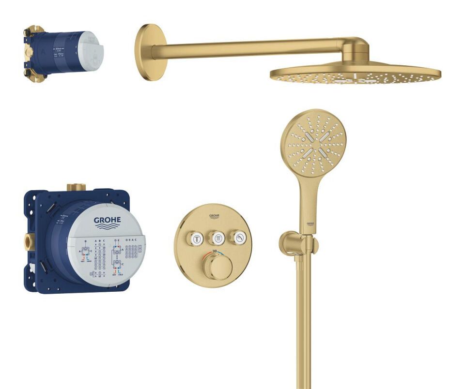 Grohtherm SmartControl UP-Duschsystem mit Thermostat rund