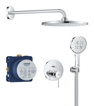 GROHE UP-Duschsystem Essence 25287 2 WU Kopfbrause Rainshower Mono 310 chrom