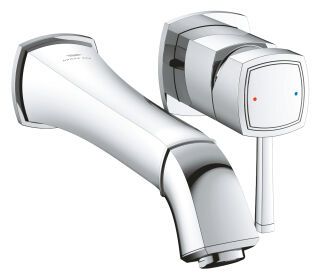 GROHE Grandera 2-Loch-WT-Batterie Wandmontage FMS