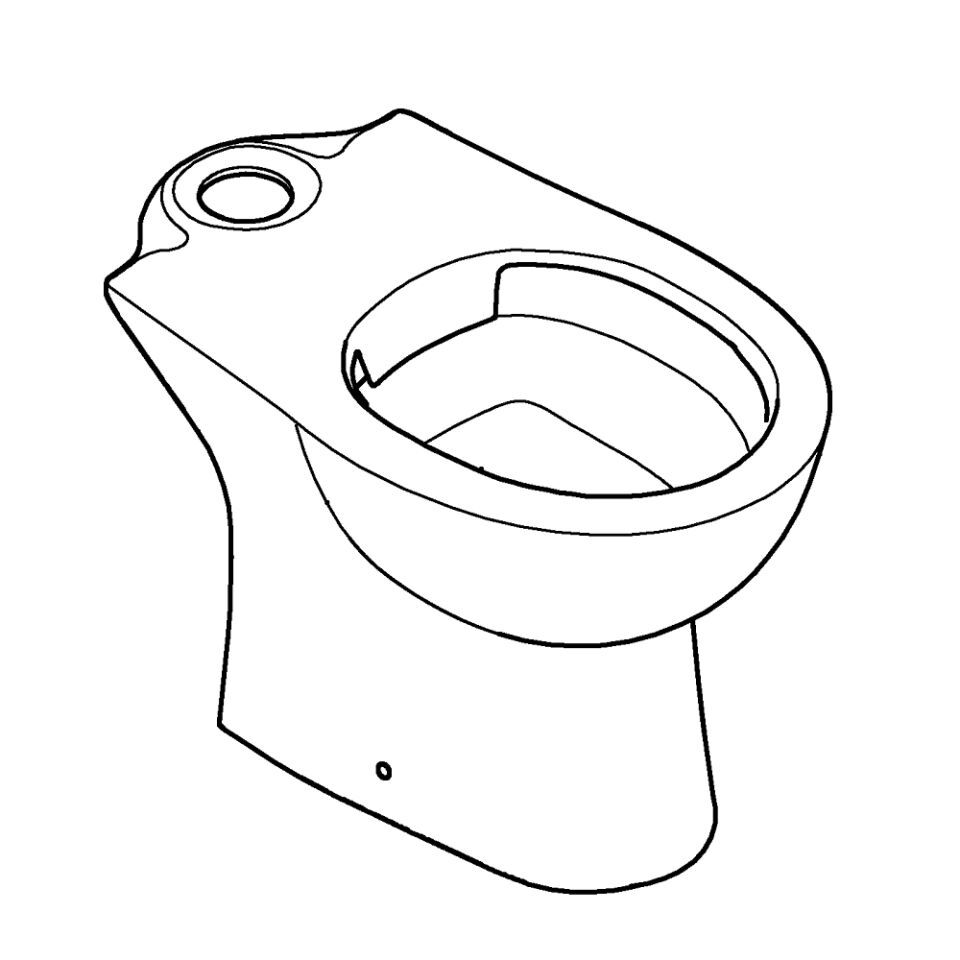 GROHE Bau Keramik Stand-WC-Kombination