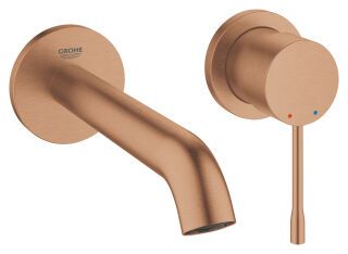 GROHE 2-Loch-WT-Wandbatterie Essence 29192_1 FMS Ausl. 183mm warm sunset geb.