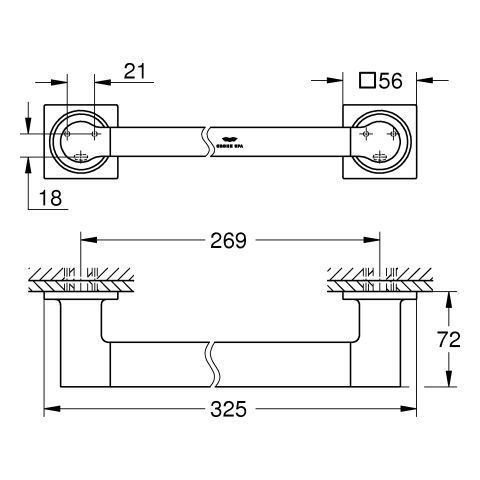 GROHE Allure Wannengriff