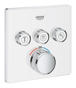 GROHE THM Grohtherm SmartControl 29157 eckig FMS 3 Absperrventile moon white