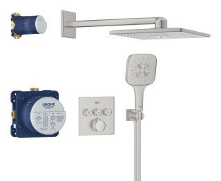 Grohtherm SmartControl UP-Duschsystem mit Thermostat eckig
