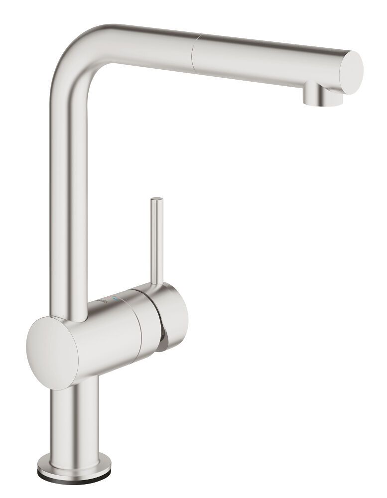 GROHE Elektron.-EH-SPT-Batt. Minta Touch 31360_1 L-Auslauf supersteel