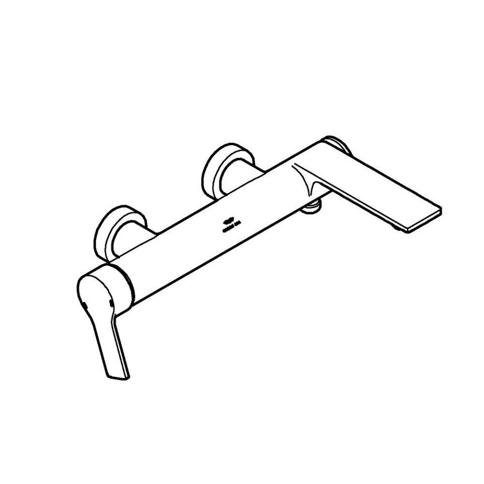 GROHE Allure EH-Wannenbatterie Wandmontage