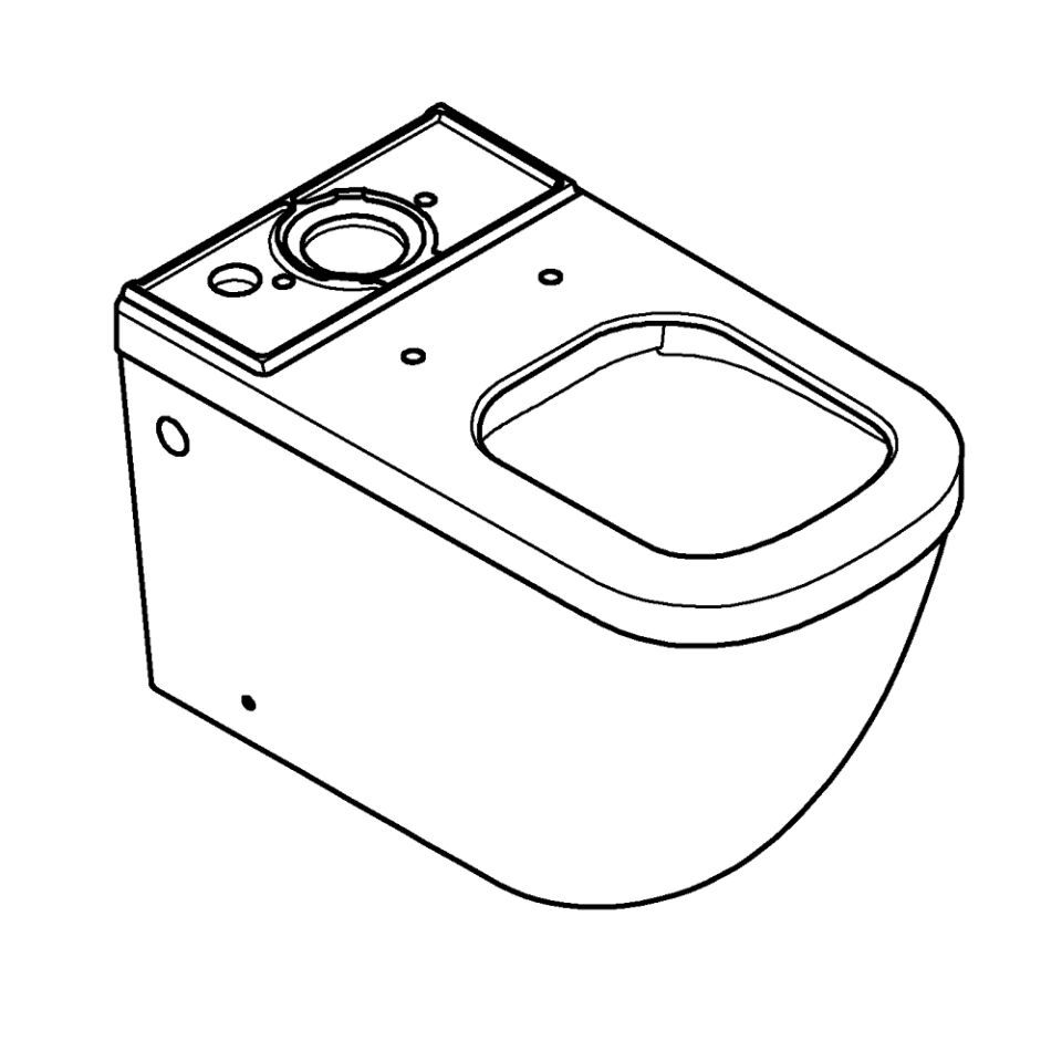GROHE Euro Keramik Stand-Tiefspül-WC