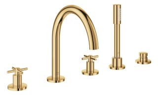 GROHE 5-Loch-Wannen-Kombination Atrio 29408 FMS Kreuz-Griff cool sunrise