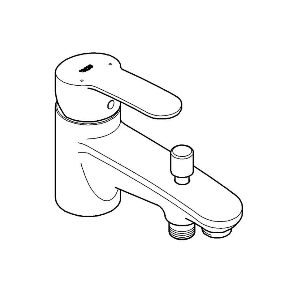 GROHE Eurosstyle C EH-Wannenbatterie Einlochmontage