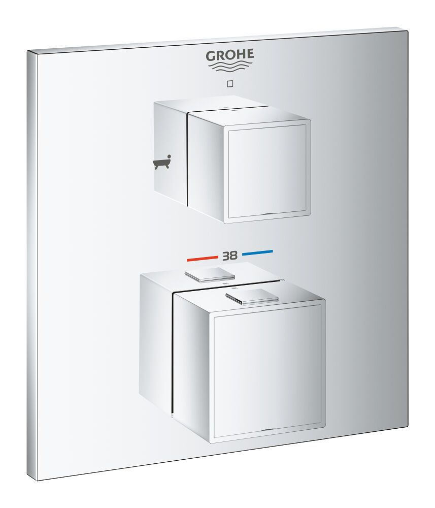 Grohtherm Cube Thermostat-Brausebatterie FMS Grohtherm Cube Thermostat-Brausebatterie FMS