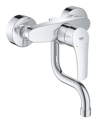 GROHE Einhand-SPT-Batterie Eurosmart 31509_3 Wandmontage Ausld. 150mm chrom