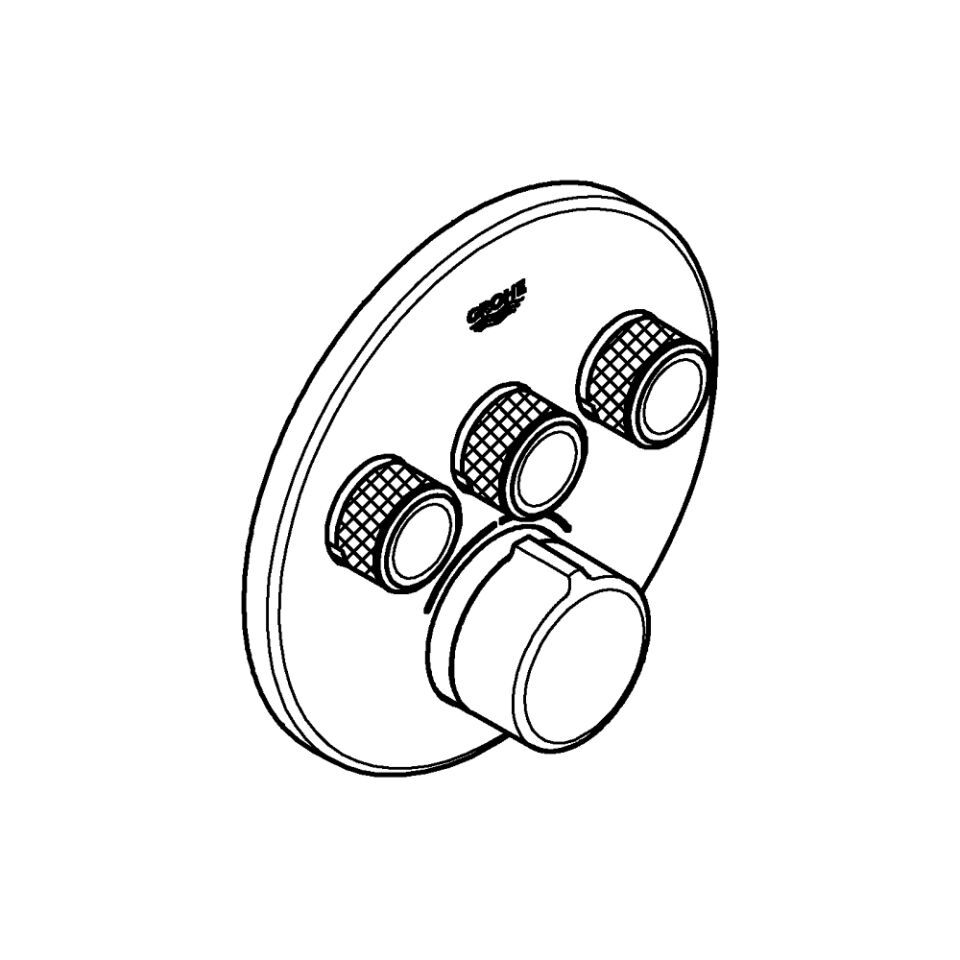 GROHE SmartControl Unterputzmischer rund FMS