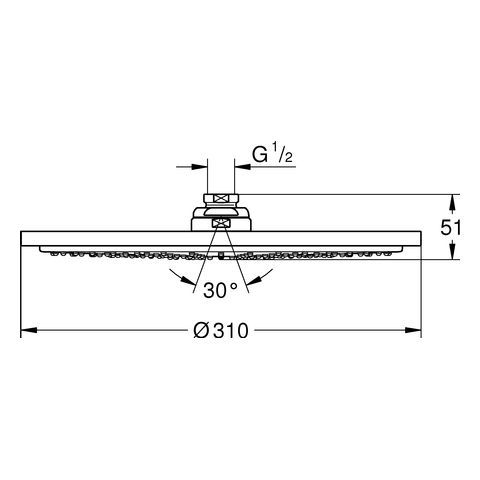 GROHE Rainshower C 310 Kopfbrause