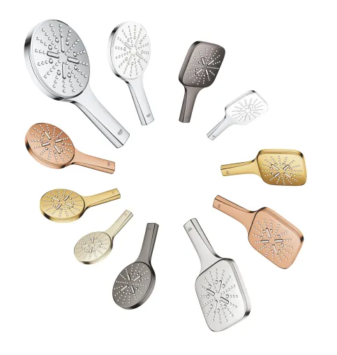 Die Rainshower SmartActive Handbrause bietet viel Auswahl bei Farbe, Form und Größe