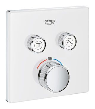 GROHE THM Grohtherm SmartControl 29156 eckig FMS 2 Absperrventile moon white