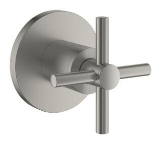GROHE UP-Ventil-Oberbau Atrio 29396 Kreuz-Griff satin steel