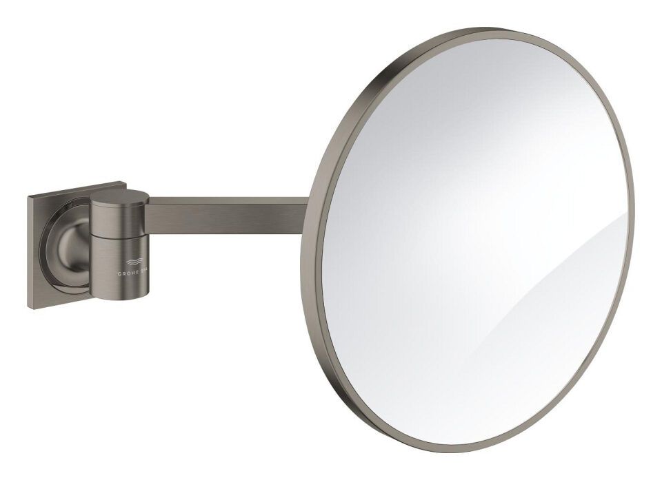 GROHE Kosmetikspiegel Allure 40967_1 Wandmontage hard graphite gebürstet
